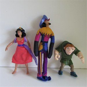Hunchback of Notre Dame Characters Toys Figures (sits & stands)
